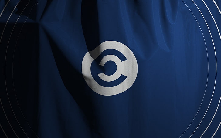 EVE Online, Caldari, flag, blue, indoors, no people, close-up, HD wallpaper