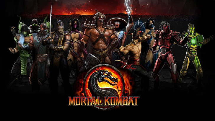 video games scorpion mortal kombat reptile subzero liu kang raiden mileena kitana shao kahn cyrax s Video Games Mortal Kombat HD Art