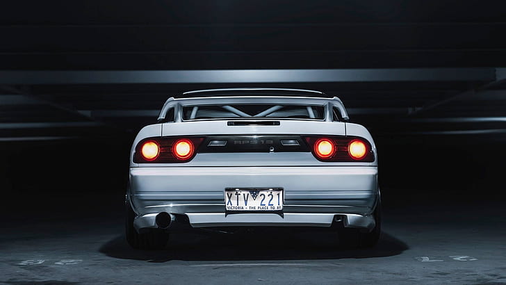 Nissan Silvia S13, Nissan 200SX, Japanese cars, JDM, white cars, HD wallpaper
