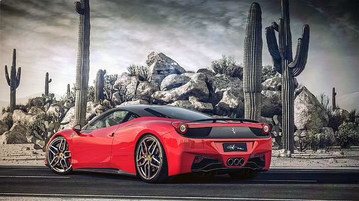car, Ferrari, transportation, motor vehicle, mode of transportation, HD wallpaper