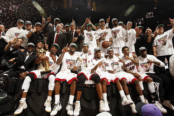 Miami Heat, NBA, basketball, sports, sport , men, crowd, large group of people, HD wallpaper