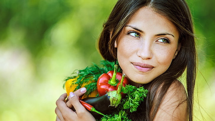 hot girl  hd widescreen 1920x1080, healthy eating, one person