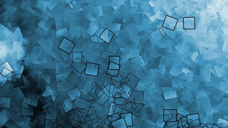 blue and black digital wallpaper, Jason Freedman, abstract, digital art