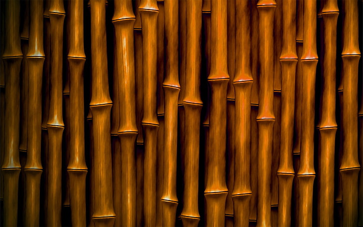 red and black metal tool, abstract, bamboo, full frame, backgrounds, HD wallpaper