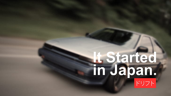 Japanese cars, Drifting, Tuner Car, Initial D, Toyota AE86, HD wallpaper
