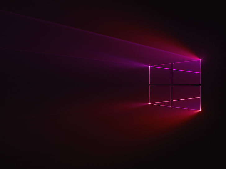 Windows 10 logo, abstract, GMUNK, light - natural phenomenon HD wallpaper