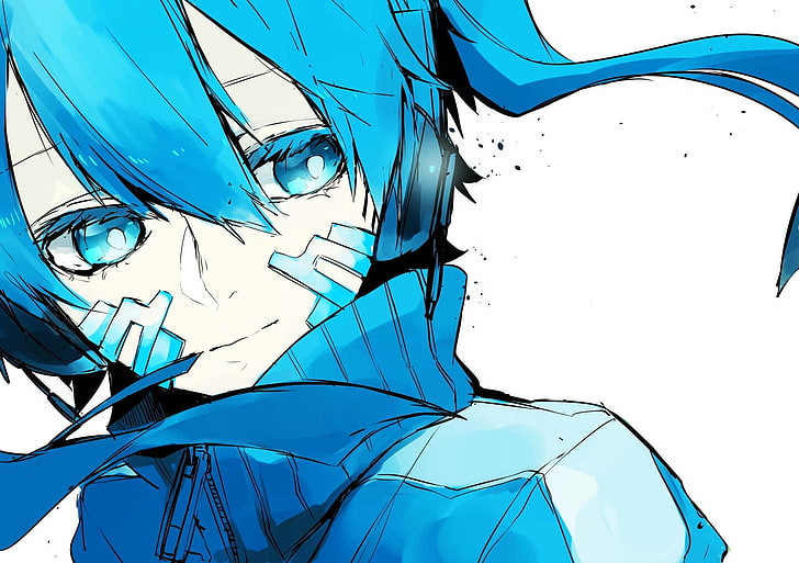 blue haired character illustration, manga, Kagerou Project, Enomoto Takane, HD wallpaper