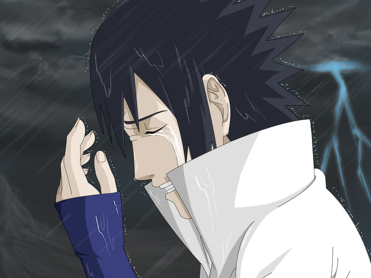 HD wallpaper: rain uchiha sasuke naruto shippuden crying 2048x1536 Anime  Naruto HD Art | Wallpaper Flare