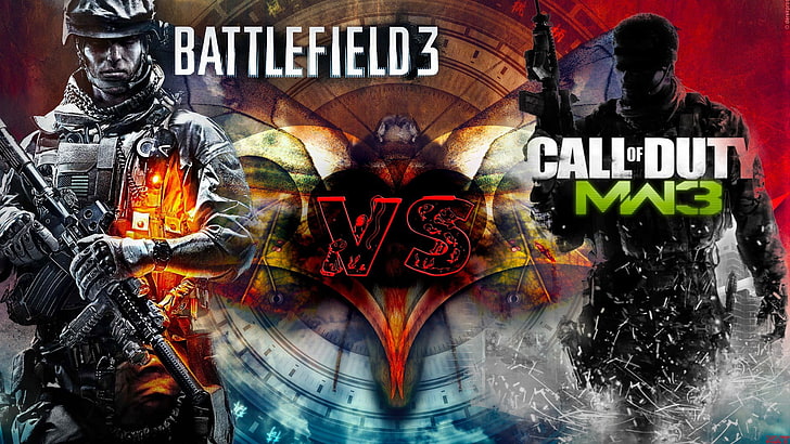 Battlefied 3 vs Call of Duty MM3 wallpaper, Battlefield Hardline, HD wallpaper