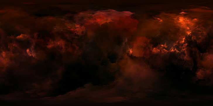 space, EVE Online, video games, red, night, smoke - physical structure