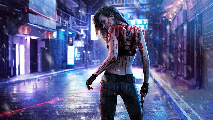 Cyberpunk Style Modern Girl 4k HD Artist 4k Wallpapers Images  Backgrounds Photos and Pictures