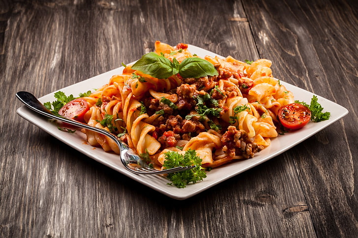 Food, Pasta, Meal, HD wallpaper