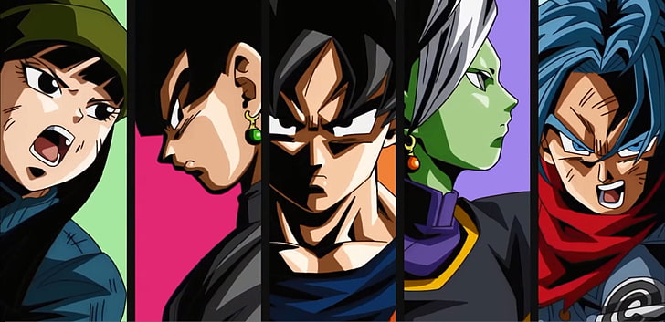 Son Goku and Trunks illustration, Dragon Ball Super, multi colored