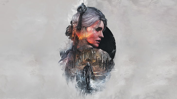 woman wearing black top illustration, The Witcher, The Witcher 3: Wild Hunt, HD wallpaper