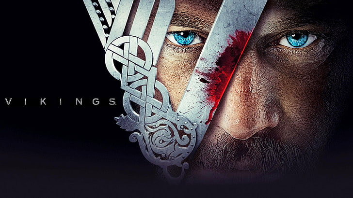 Vikings, Ragnar Lodbrok, human body part, portrait, human face, HD wallpaper