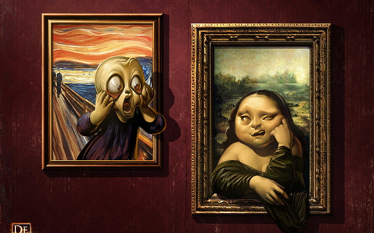 HD wallpaper: Parodies of Famous Paintings, funny | Wallpaper Flare