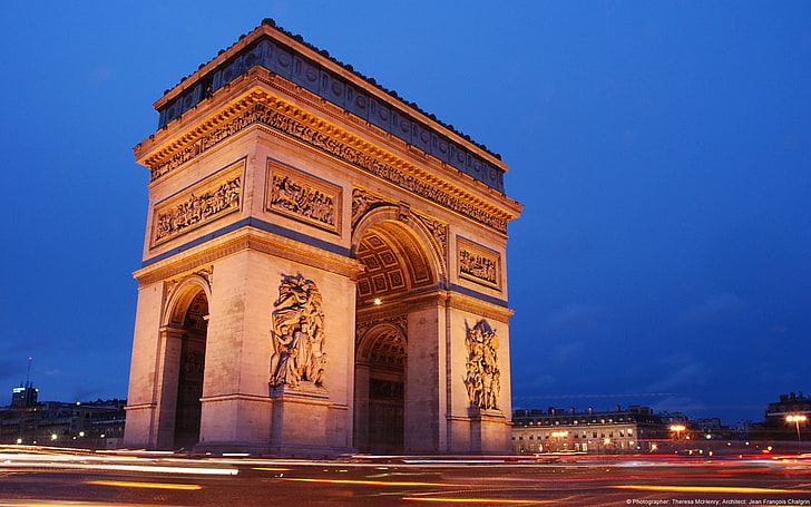 Paris Arc de Triomphe-Windows 10 Wallpaper, Arc de Triomphe, architecture HD wallpaper