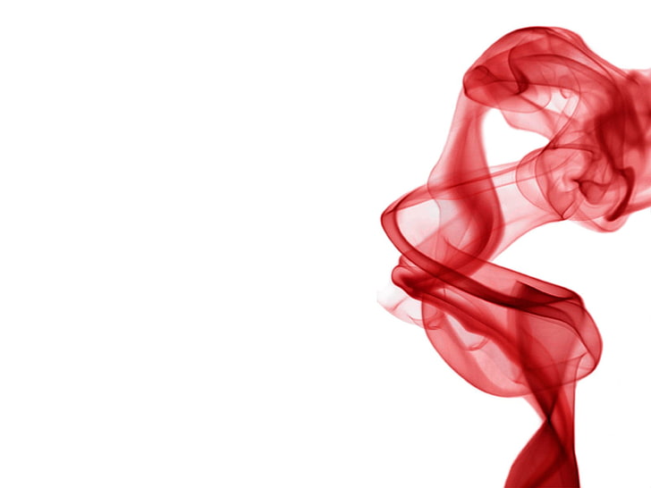 red smoke digital wallpaper, colorful, smog, white background, HD wallpaper