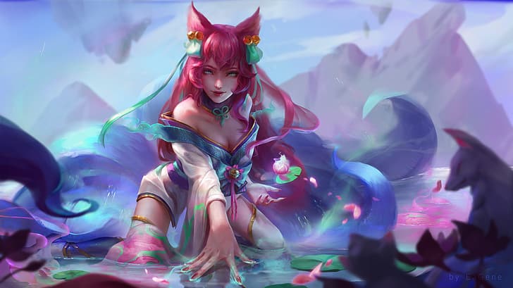 Ahri (League of Legends), video games, video game girls, video game characters