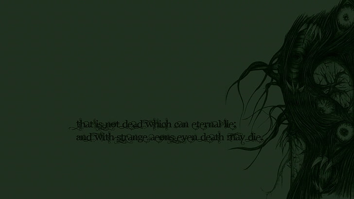 wish dead wallpaper, Dark, Gothic, Creature, H.P. Lovecraft, Monster, HD wallpaper