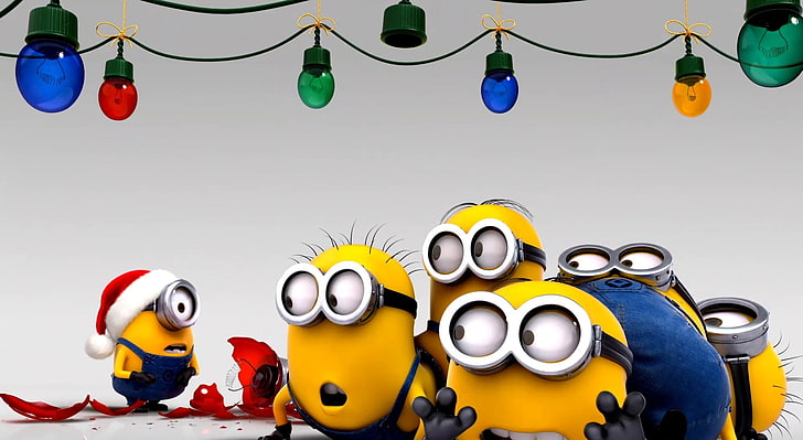 HD wallpaper: Minions Christmas, Despicable Me Minions wallpaper, Holidays  | Wallpaper Flare