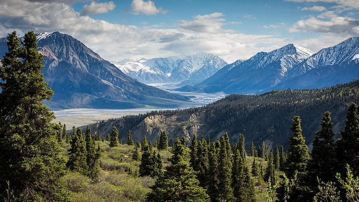 kluane national park and reserve, nature, mountain, wilderness