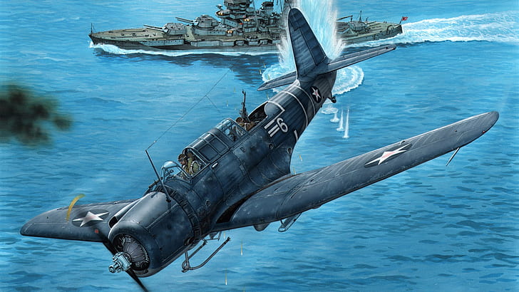 Vought, Vindicator, American carrier-based dive bomber, SB2U-3, HD wallpaper