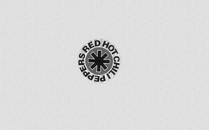 Red Hot Chili Peppers Grey Gray HD, red hot chili peppers logo, HD wallpaper