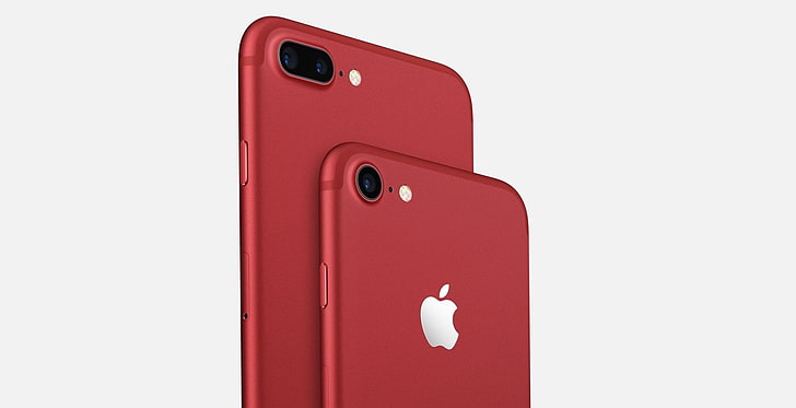 HD wallpaper: Apple, iPhone, logo, smartphone, iPhone 7, iPhone 7 Plus Red  | Wallpaper Flare