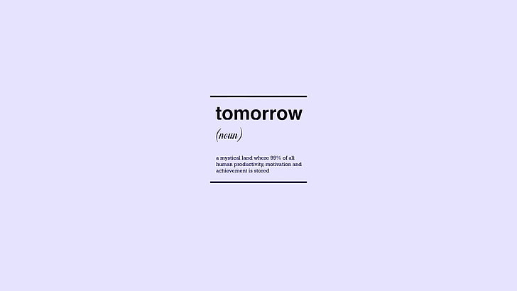 tomorrow text overlay, tomorrow text, simple, white background