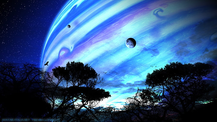 Blue sky on Arimoon  James Camerons Avatar Fan Art Pandora Planet HD  wallpaper  Pxfuel