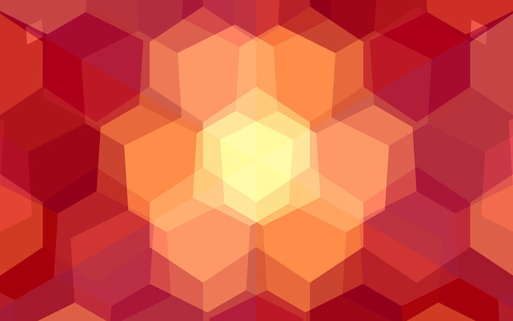 hexagon, abstract, pattern, design, geometric shape, three dimensional, HD wallpaper