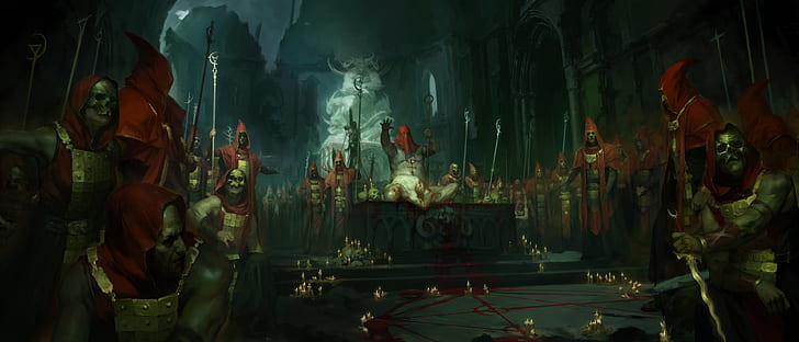 Video Game, Diablo IV, Blood, Warrior, HD wallpaper