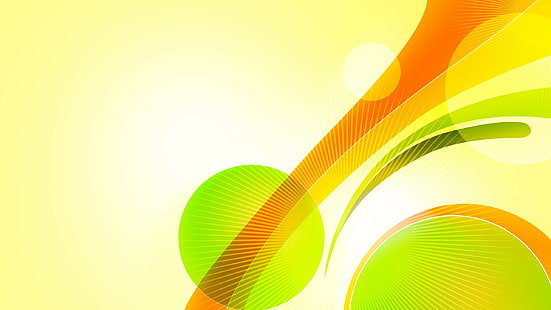 HD wallpaper: Abstract, Yellow, Green, Orange | Wallpaper Flare