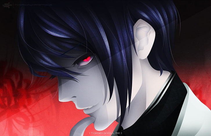 Featured image of post Anime Guy With Blue Hair And Red Eyes Tianzi appears to be albino complete with red eyes