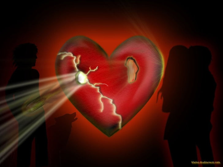HD wallpaper: heart red illustration, Artistic, Love, heart Shape, human  Heart | Wallpaper Flare