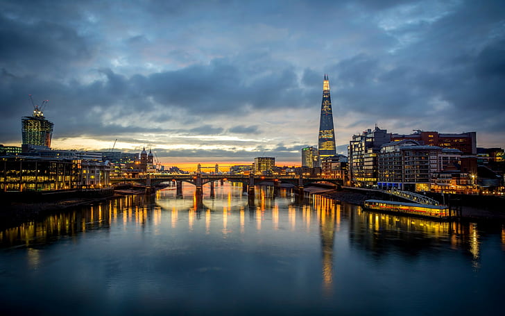 London, Southwark Bridge, city photo, England, Great Britain, HD wallpaper