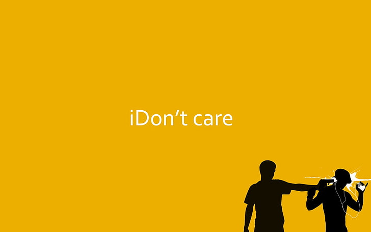 yellow background with text overlay, Apple Inc., Ipod, iPhone, HD wallpaper