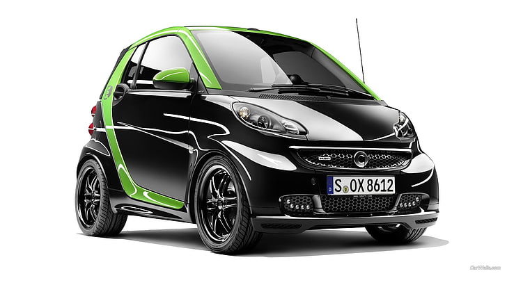 car, Smart Brabus, electric car, mode of transportation, motor vehicle, HD wallpaper