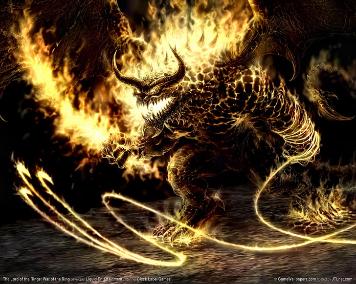 fire, The Lord of the Rings, The Lord of the Rings: War of the Ring, HD wallpaper