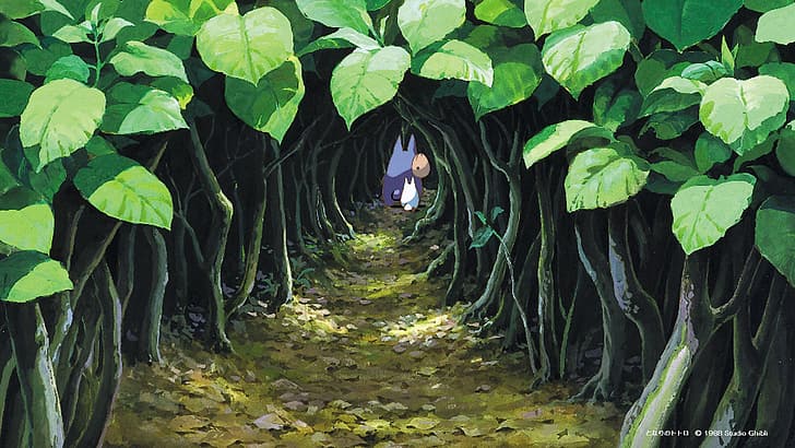 Studio Ghibli, Movie Screenshots, anime, animated movies, Totoro, HD wallpaper