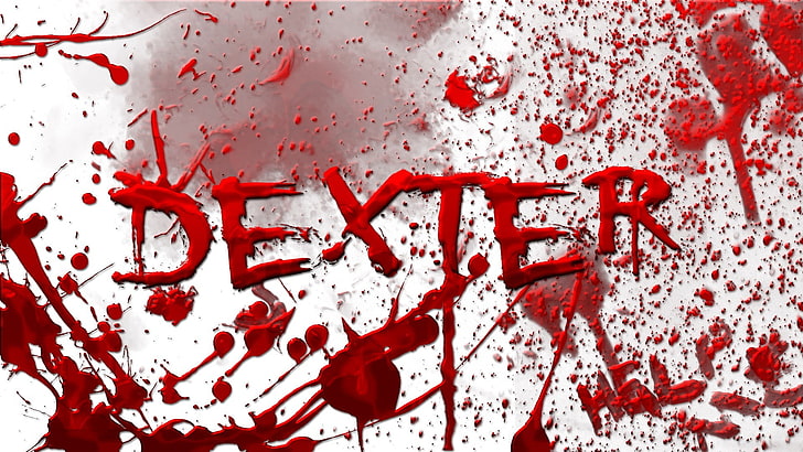 Dexter, red, communication, paint, text, no people, indoors