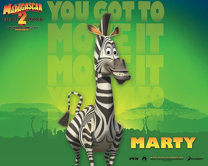 Movie, Madagascar: Escape 2 Africa, Marty (Madagascar), HD wallpaper
