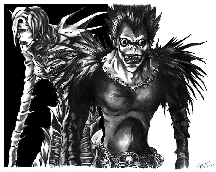 Here we have a very liked character from the anime Death Note  Ryuk And  because I liked remaking myself I became one of the shinigami here  r deathnote