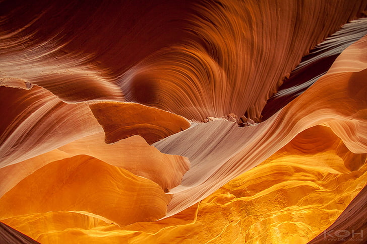 antelope canyon, arizona, canyons, cave, caves, desert, horseshoe bend, HD wallpaper