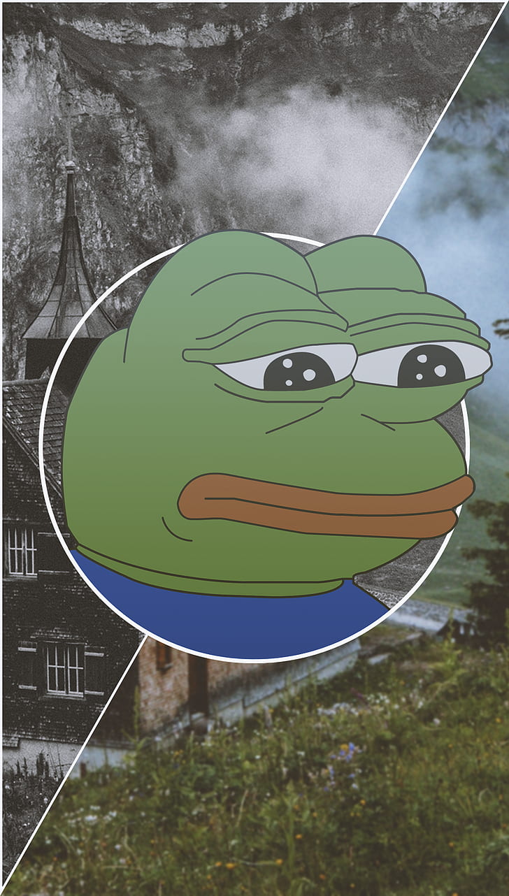 Hd Wallpaper Picture In Picture Pepe Meme Frog Green