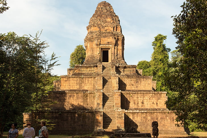 Cambodia, Angkor, Angkor Wat, ruins, temple, Hinduism, built structure, HD wallpaper