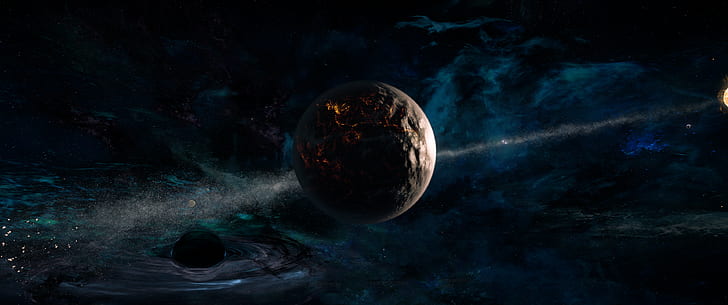 space, Andromeda, Mass Effect, planet, HD wallpaper