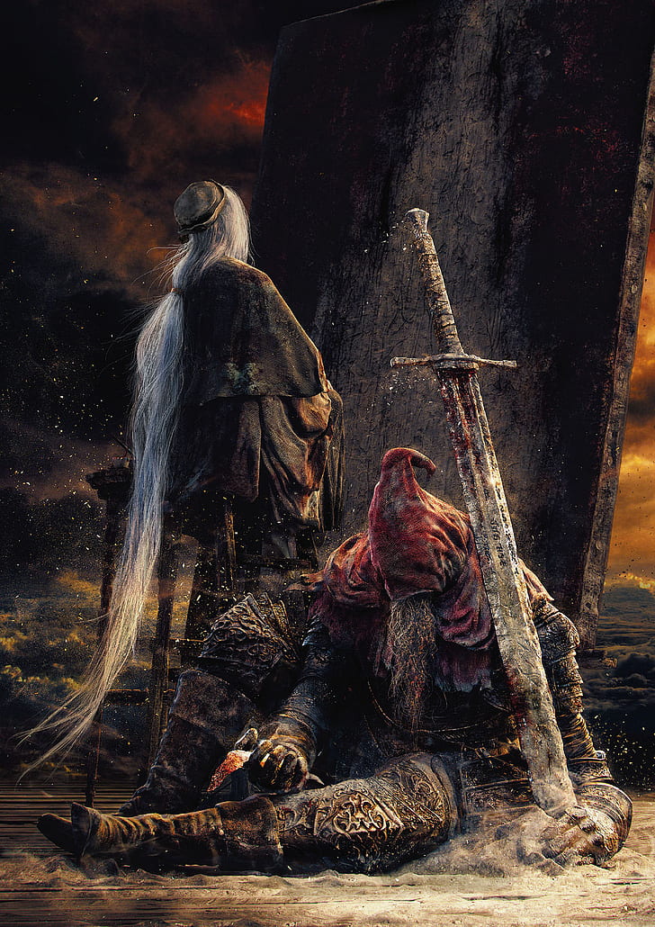 fantasy art, Slave Knight Gael, Dark Souls, Dark Souls III, HD wallpaper