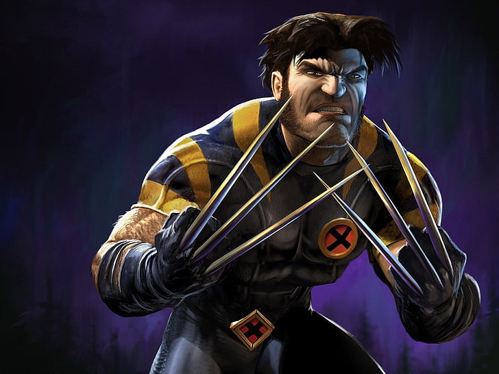 Marvel X-Men Wolverine digital wallpaper, Marvel Comics, one person